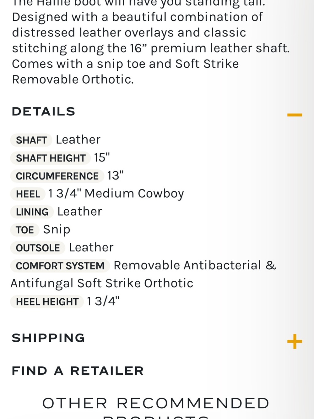 Dan Post Dark Leather Heeled Boots - Picture 7 of 8